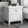 Mesita de noche de madera maciza, no requiere instalación, mesita de noche para dormitorio con acabado estilo chino, diseño simple con cerradura, mueble de almacenamiento para habitación de alquiler a precio especial