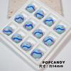 Cuentas pintadas a mano combinan con todo línea punto bola color DIY accesorios de joyería hechos a mano aretes con cuentas pulsera collar a juego