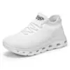 Novos sapatos de malha respirável com sola grossa, absorventes de choque e leves para comércio exterior, tênis esportivos casuais da moda para homens, sapatos da moda atacado
