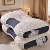 Almohada de soporte cervical con núcleo de espuma viscoelástica, alta elasticidad, indeformable, suave y cómoda, adecuada para adultos, estudiantes, dormitorios y hoteles