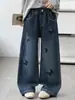 Pantalones de Mezclilla Nuevos de Otoño para Niñas Mayores, Jeans Modernos con Lazo para Niños, Elegantes y Versátiles