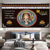 751-774 Tapeçaria de Tecido de Parede de Xizang Celebridade da Internet Estilo Étnico Sala de Estar Painel de Fundo de TV Quarto Pintura Decorativa Pintura de Tecido para Pendurar