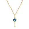 [Acero de Titanio] Cielo Estrellado Galaxia Estrella Luz Lujo Magnífico Collar Completo de Diamantes Cadena para Clavícula Fácil de Combinar Cadena de Acero de Titanio para Mujer
