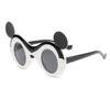 2026 Gafas de Sol de Dibujos Animados para Niños Modernas con Bloques de Color Mickey Mouse Marco Grande Niños y Niñas Anti-UV Polarizadas Silicona Suave Modelo Nuevo