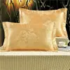 Juego de Almohadas de Algodón para Adultos Funda para Relleno de Almohada Individual Almohada Grande Funda para Almohada Par de Fundas de Almohada Jacquard de Algodón Puro