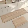 Tapete de Cozinha de Terra de Diatomáceas Estilo Wabi-Sabi de Alta Qualidade, Absorvente de Água, Antiderrapante, Resistente a Manchas, Resistente ao Desgaste, Tapete Longo para Sala de Jantar, Em Estoque para Atacado