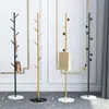 Perchero de Pie Minimalista de Lujo Ligero, Perchero de Placa de Roca Estilo Crema, Perchero Ahorrador de Espacio para Entrada de Casa