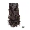 Clip para Peluca Set de 6 Piezas 16 Tarjetas Invisible Sin Rastro Peludo Seda de Maíz Moda Extensión de Cabello Peluca Rizada