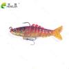 Nuevo Paquete de Colores Hengjia Señuelo Blando para Peces de Plomo Luya Pesca en Hielo Luya Señuelo Blando Peces de Múltiples Secciones Señuelo Blando al por Mayor