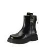 Botas de Nieve de Felpa para Protección contra el Frío del Noreste para Mujer 2026 Nuevo Estilo de Invierno Más Vendidas Botas Cortas Británicas Cálidas Antideslizantes Botas Martin