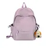 Mochila de Estilo Nuevo para Mujer, Aspecto de Alta Calidad, Moderna, Versátil, Mochila de Nylon de Color Sólido, Ligera, Gran Capacidad, Bolsa Escolar para Estudiantes de Secundaria y Universidad
