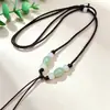 Múltiples Cuerdas para Collares Más Vendidas, Cuerdas Finas de Hilo de Jade para Collares, Cuerdas Ajustables Semi-Terminadas para Colgantes, Cuerdas Largas para Colgar Collares