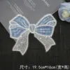 Parche de Mezclilla con Moño, Lentejuelas, Perlas y Bordado para Vestidos, Ropa y Accesorios
