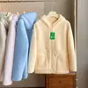 ¡Gran Pedido de Fábrica! Chaqueta Corta Gruesa Cálida de Imitación de Borrego para Pareja de Hombres y Mujeres Otoño/Invierno Moda Versátil con Capucha