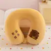 Almohada de Viaje en Forma de U para el Cuello, Almohada Portátil para Avión, Reposacabezas para el Cuello de Coche, para Dormir en Viajes Largos, Almohada Cervical en Forma de U para Trenes de Alta Velocidad