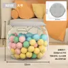 Contenedor de Almacenamiento para Muñecas, Tubo de Almacenamiento para Juguetes, Organizador de Peluches, Taburete Transparente de Almacenamiento para Muñecas Infantiles