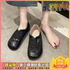 Zapatos de Tela de Pekín Antiguos para Mujer 2025 Nuevo Verano Malla Transpirable Delgada Slip-On Recortados Zapatos de Pescador Pequeños y Aromáticos