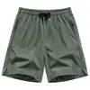 Pantalones Cortos Deportivos Casuales Elásticos Cómodos de Cinco Puntos para Hombre de Verano, Pierna Recta, Holgados, Cintura Elástica Delgada, Transpirables, de Secado Rápido