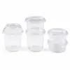 Taza Espesa para Llevar de Café Grado Alimenticio para Mascotas, Taza Desechable para Toppings de Té de Leche, Vaso para Bebidas Frías con Tapa, Vaso de Plástico Transparente