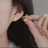 Agita las explosiones de sonido flash hielo roto hielo aretes de cobre cobre antiguo chapado en K dinero mucho joya para orejas para regalo de novia