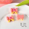 Doce e bonito Flor de Cerejeira Arco Acessórios de Resina Creme Cola Celular Caso Título Acessórios para o Cabelo Acessórios DIY