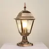 Luminária de parede externa para pátio, luminária de parede externa para vila estilo europeu, luminária de poste, luminária de poste simples estilo americano para corredor de varanda externa