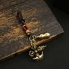 Torneira de latão pilão de diamante chaveiro de carro pingente pingente para bolsa de homem e mulher pingente de artesanato decorativo do Tibete