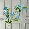 Arranjo de Flores Artificiais Azuis de Luxo para Casamento Arranjo Floral DIY Arranjo de Flores para Janela de Shopping Center ao Ar Livre Paisagismo com Flores Artificiais