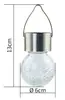 Lâmpada Bola Pequena de Aço Inoxidável Solar à Prova d'Água para Exterior Varanda Pátio Jardim Iluminação Decorativa Lâmpada LED