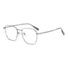 Moda 52 Gafas Armazones de Gafas de Titanio Puro para Mujeres, Cuadrados Redondos Grandes de Moda Ultraligeros 7 Adelgazantes 98 Gafas de Prescripción Retro para Rostros de Hombres 10