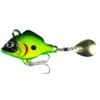 Conjunto de Iscas Vibratórias Sunfish com Spinner Ciclone Pequeno, Lantejoula Giratória de Metal para Arremesso Longo, Isca Artificial para Pesca Marítima Leve e Robalo