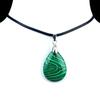 Collar de piedra de ágata de cristal natural de 1787-18 * 25 mm con hebilla de gota de agua, material de piedra de color, joyería transfronteriza