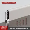 Rodapié de Aleación de Aluminio Ultradelgado Clip-On Borde Recto Rodapié 3cm Sin Costuras Ultradelgado Metálico Acero Inoxidable Rodapié