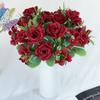 Novo comércio exterior atacado flor artificial alça de casamento buquê rosa segurando flor pequena alça decoração flor crisântemo rosa
