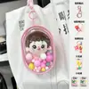 Funda Protectora Bubu Dragón Azul Mayday Bolsa de Almacenamiento de Viaje Muñeco de Dibujos Animados Bubu Dragón Rosa Bolsa Transparente a Prueba de Polvo para Cochecito de Bebé