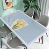 Toalha de Mesa de Vidro Macio À Prova d'Água e Óleo Não Lavável Anti-escaldante Mesa de Jantar de Luxo Leve de Alta Qualidade Toalha de Mesa de PVC Super Grossa e Quente para Mesa de Café