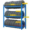 Estanterías para Llantas Almacenamiento Estanterías de Carga Multicapa Estanterías de Almacén de Reparación de Autos Venta al por Mayor Estación de Comercio Electrónico Fábrica Express