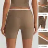 Pantalones Cortos de Yoga de Color Cruzado para Exteriores Transfronterizos de Cintura Alta Moldeadores de Cuerpo de Secado Rápido Elevadores de Glúteos de Melocotón Ropa Exterior Pantalones de Deporte y Fitness