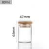 Diâmetro do Ponto 47mm Boca Reta Multi-Especificação Tanque de Armazenamento Selado de Grãos Garrafa de Vidro Espessada Pílulas de Chá
