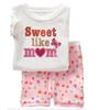 Ropa de Casa de Estilo para Niñas de Manga Corta Nueva Ropa para Niños Traje de Verano Ropa para Aire Acondicionado Pijama de Dibujos Animados K090