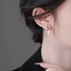 S999 Sterling Silver Fritillaria Bow Ear Ring High-end Elegante Estilo Doce Tassel Brincos Moda Light Brincos de Luxo