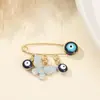 Broche Creativo Sencillo Pin Ojo del Diablo Europeo y Americano Elemento de Escarabajo Abeja Lazo Pin Ojo Azul