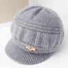 Chapéu para Nova Mãe 2025 Chapéu de Inverno Feminino de Pele Falsa de Vison Boina Fashion Chapéu de Pelo para Meia-Idade e Idosos