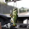 Colgantes de Acrílico para Coche de Pescador Creativos e Interesantes Transfronterizos Accesorios para Mochilas Decoraciones Navideñas para el Hogar