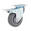 Roda Universal de 3 Polegadas 4/ 5 polegadas Roda de Carrinho de Plataforma Direcional Roda de Borracha Silenciosa com Roda de Freio Roda Pequena Frete Grátis