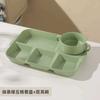 Plato de Cena Cerámico Dividido en Compartimentos para Adultos, Vajilla de Comedor Dividida para Comidas de Confinamiento Reductoras de Grasa en el Hogar para Mujeres Embarazadas y Niños