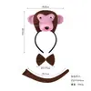Accesorios de Disfraz de Animal para Niños Diademas de Animales Pasadores para el Cabello Accesorios para la Cabeza de Animales Tridimensionales Accesorios de Mono para Jardín de Infancia