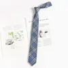 Corbata Azul Estilo Universitario jk Camisa Holgada Sin Golpes Accesorios Ropa Académica Rayada Japonesa Corbata de Lazo Mano Femenina Golpea Masculino dk