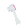 Brocha de Maquillaje Brocha de Limpieza Facial de Silicona Instrumento de Limpieza Brocha de Limpieza Facial 3D de Doble Cara Brocha Manual para Lavado Facial Brocha Limpiadora Limpia los Poros
