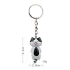 5 Llaveros de la Serie Gato Dormilón, Llaveros, Bolsas, Colgantes para Coche y Accesorios